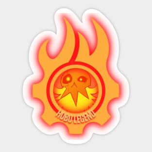 Hobo Legend Gear Flame Sticker
